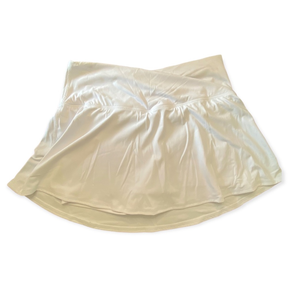 🥥 CROSSOVER TENNIS SKIRT WITH SHORTS | White | Size XL 🥥